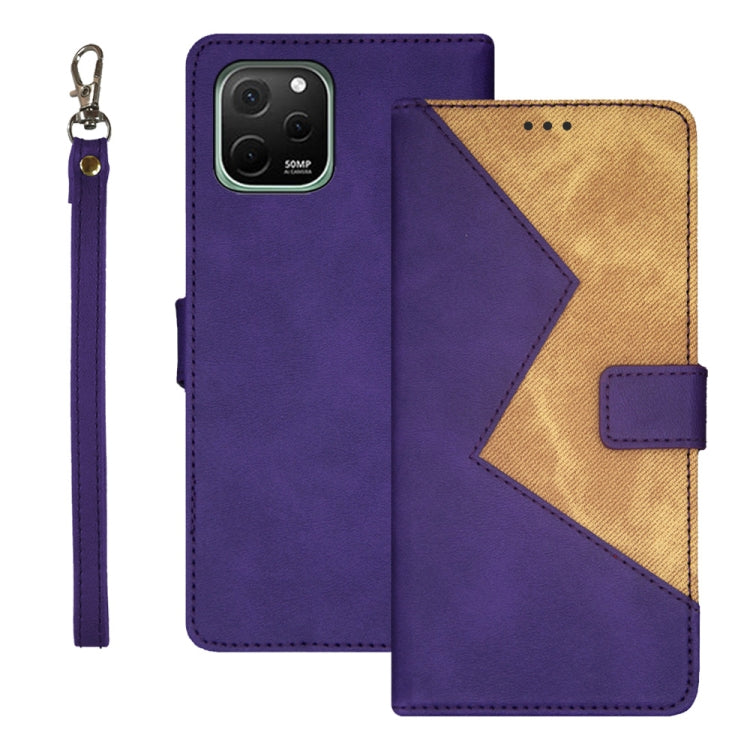 idewei Two-color Splicing Leather Phone Case, For Huawei nova 10 SE, For Huawei nova Y61 4G, For Infinix Zero Ultra 5G
