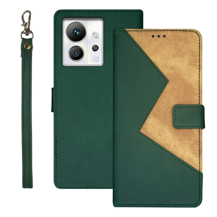 idewei Two-color Splicing Leather Phone Case, For Huawei nova 10 SE, For Huawei nova Y61 4G, For Infinix Zero Ultra 5G