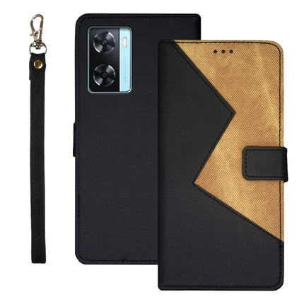 idewei Two-color Splicing Leather Phone Case, For Huawei nova 10 SE, For Huawei nova Y61 4G, For Infinix Zero Ultra 5G, For OPPO A58 5G, For OPPO A77s, For Oukitel C19 Pro, For Realme 10 5G, For Tecno Pova 4, For ZTE Axon 30S, For ZTE Blade A72 4G     ...