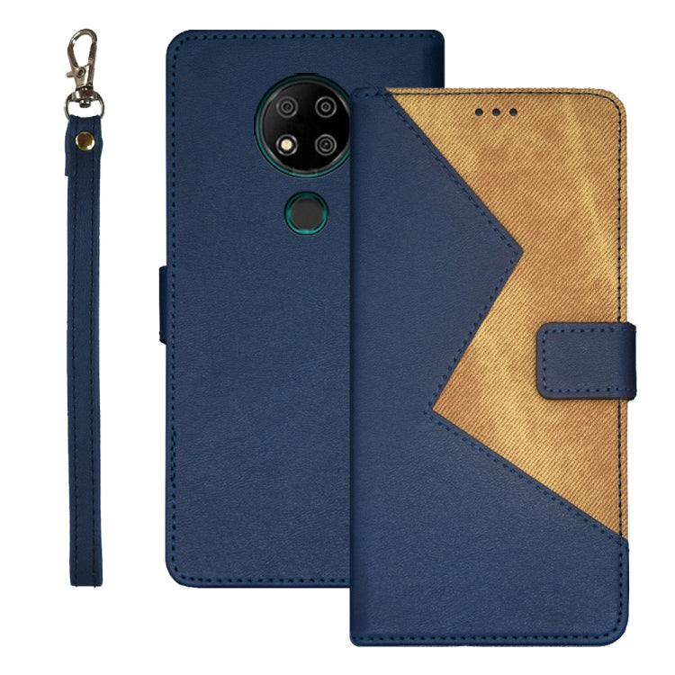 idewei Two-color Splicing Leather Phone Case, For OPPO A58 5G, For OPPO A77s, For Oukitel C19 Pro