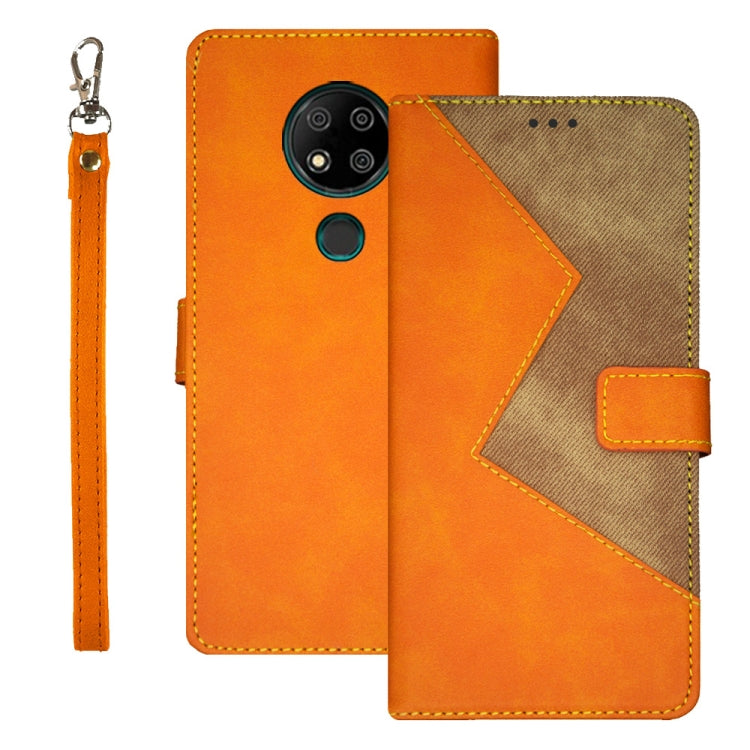idewei Two-color Splicing Leather Phone Case, For OPPO A58 5G, For OPPO A77s, For Oukitel C19 Pro