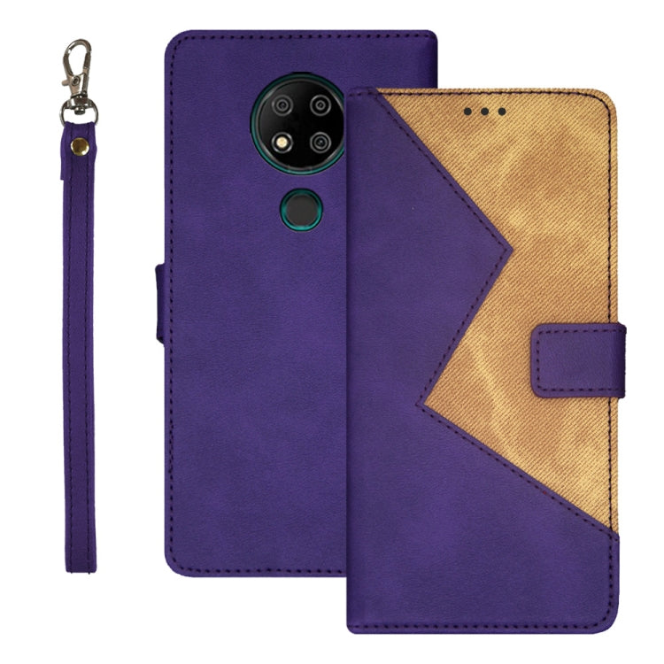 idewei Two-color Splicing Leather Phone Case, For OPPO A58 5G, For OPPO A77s, For Oukitel C19 Pro