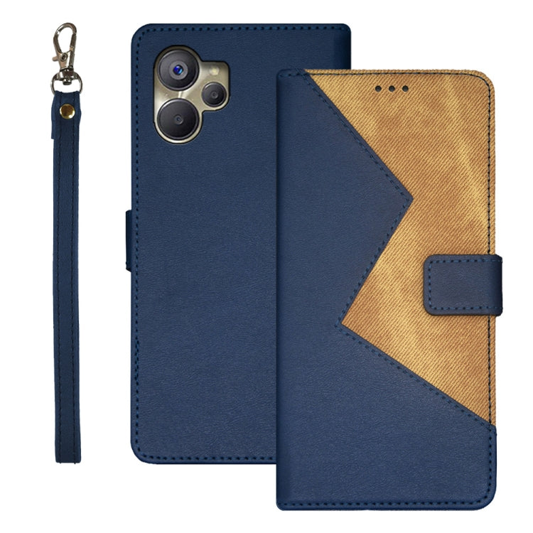 idewei Two-color Splicing Leather Phone Case, For Realme 10 5G, For Tecno Pova 4, For ZTE Axon 30S