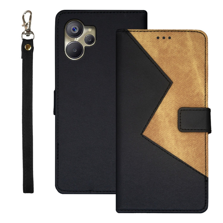 idewei Two-color Splicing Leather Phone Case, For Realme 10 5G, For Tecno Pova 4, For ZTE Axon 30S