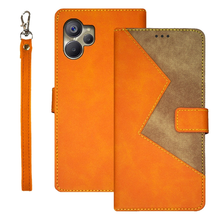 idewei Two-color Splicing Leather Phone Case, For Realme 10 5G, For Tecno Pova 4, For ZTE Axon 30S