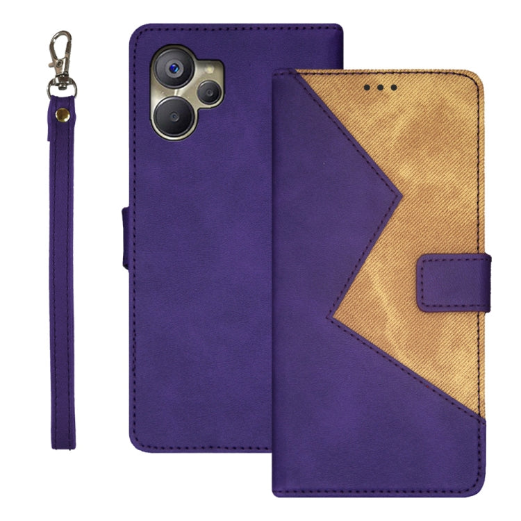 idewei Two-color Splicing Leather Phone Case, For Realme 10 5G, For Tecno Pova 4, For ZTE Axon 30S