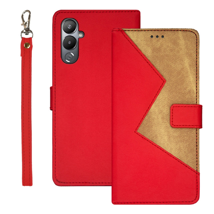 idewei Two-color Splicing Leather Phone Case, For Realme 10 5G, For Tecno Pova 4, For ZTE Axon 30S