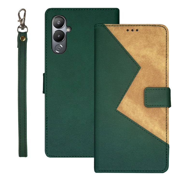 idewei Two-color Splicing Leather Phone Case, For Realme 10 5G, For Tecno Pova 4, For ZTE Axon 30S