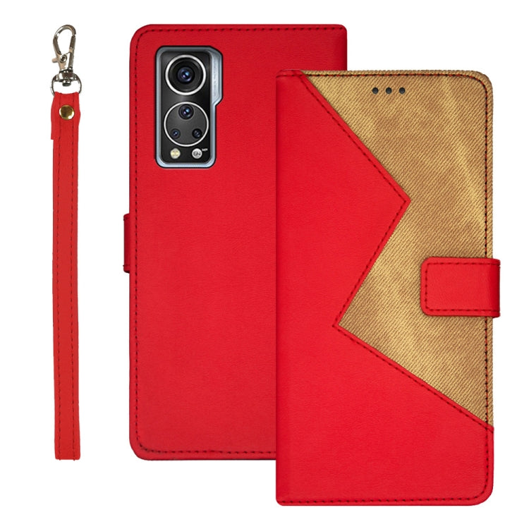 idewei Two-color Splicing Leather Phone Case, For Realme 10 5G, For Tecno Pova 4, For ZTE Axon 30S