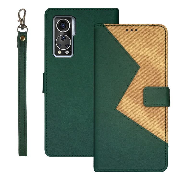 idewei Two-color Splicing Leather Phone Case, For Realme 10 5G, For Tecno Pova 4, For ZTE Axon 30S