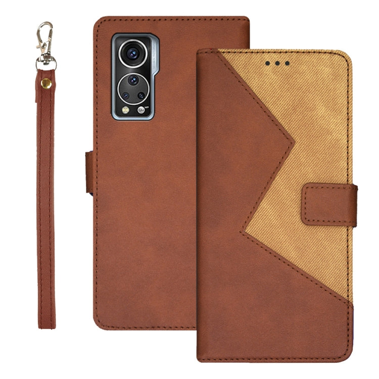 idewei Two-color Splicing Leather Phone Case, For Realme 10 5G, For Tecno Pova 4, For ZTE Axon 30S