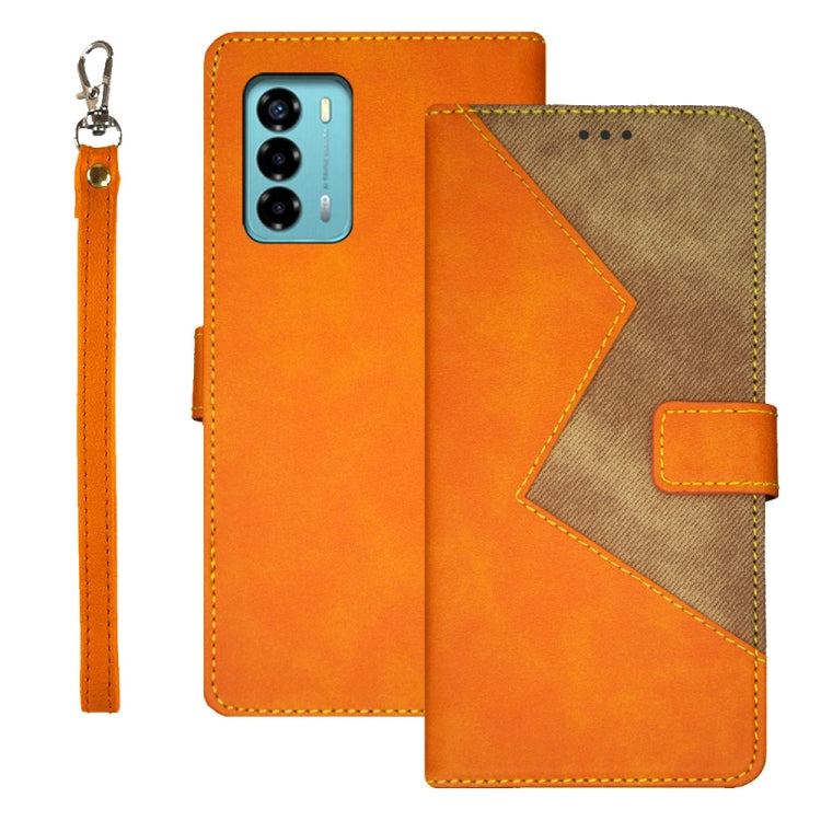 idewei Two-color Splicing Leather Phone Case, For ZTE Blade A72 4G, For Honor X40 GT