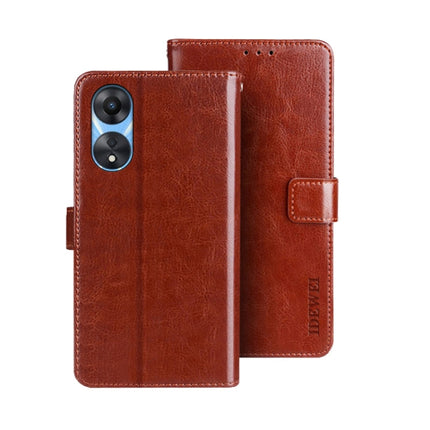 idewei Crazy Horse Texture Leather Phone Case