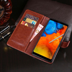 idewei Crazy Horse Texture Leather Phone Case, For Oukitel C19 Pro, For Realme 10 5G, For Tecno Pova 4