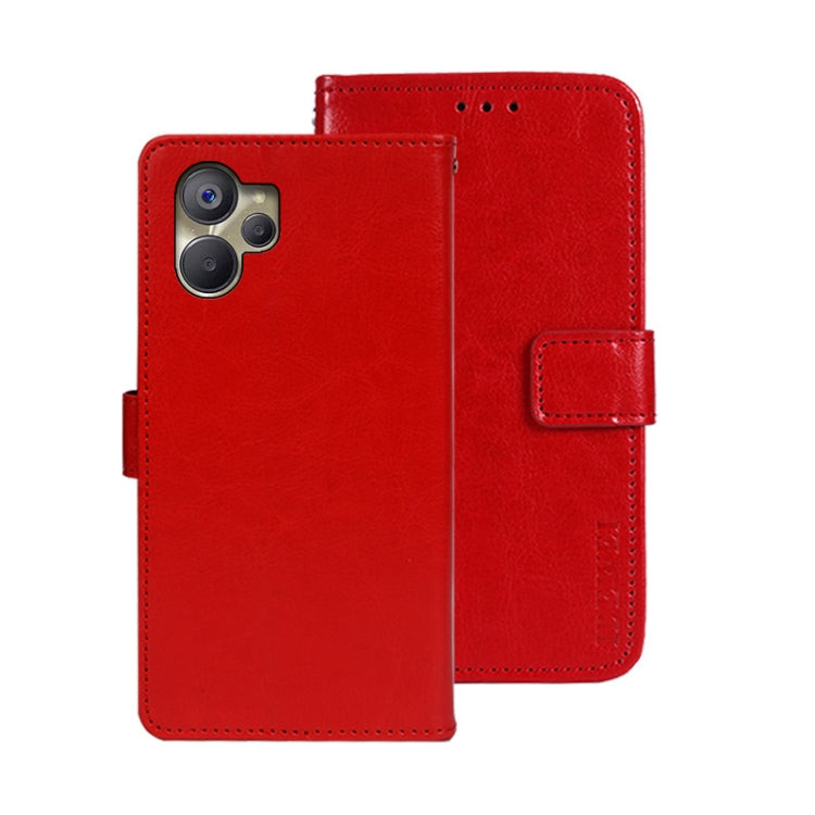 idewei Crazy Horse Texture Leather Phone Case, For Oukitel C19 Pro, For Realme 10 5G, For Tecno Pova 4