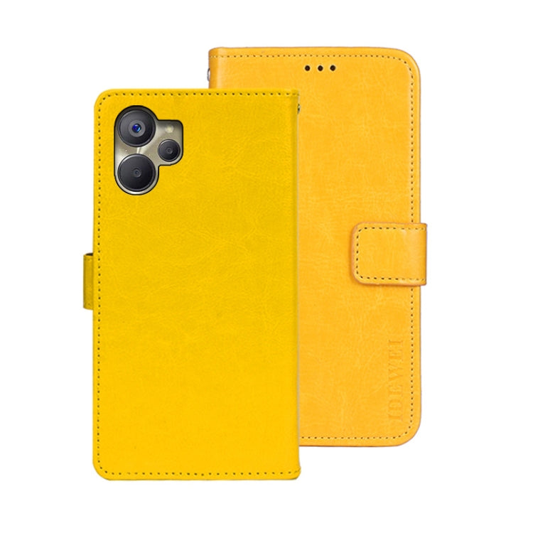 idewei Crazy Horse Texture Leather Phone Case, For Oukitel C19 Pro, For Realme 10 5G, For Tecno Pova 4