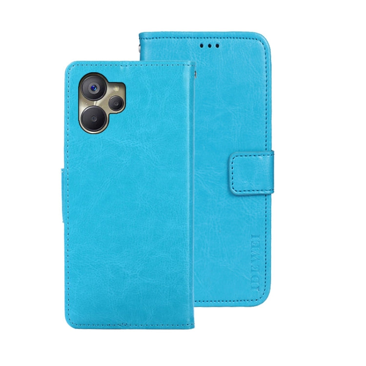 idewei Crazy Horse Texture Leather Phone Case, For Oukitel C19 Pro, For Realme 10 5G, For Tecno Pova 4
