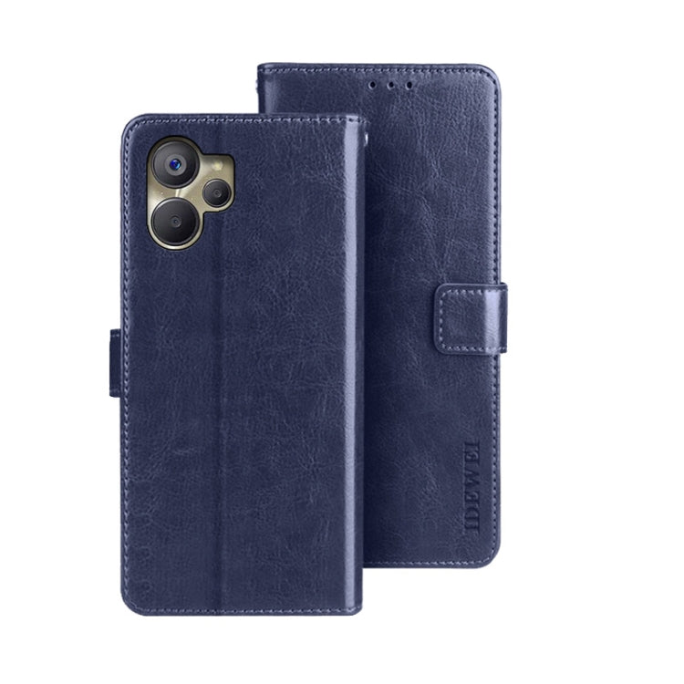 idewei Crazy Horse Texture Leather Phone Case, For Oukitel C19 Pro, For Realme 10 5G, For Tecno Pova 4