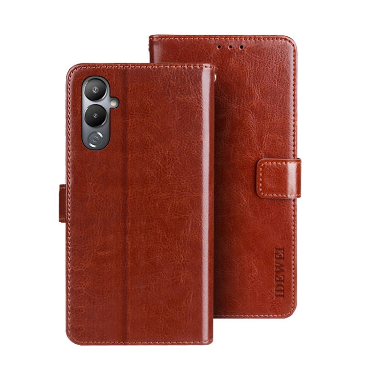 idewei Crazy Horse Texture Leather Phone Case, For Oukitel C19 Pro, For Realme 10 5G, For Tecno Pova 4