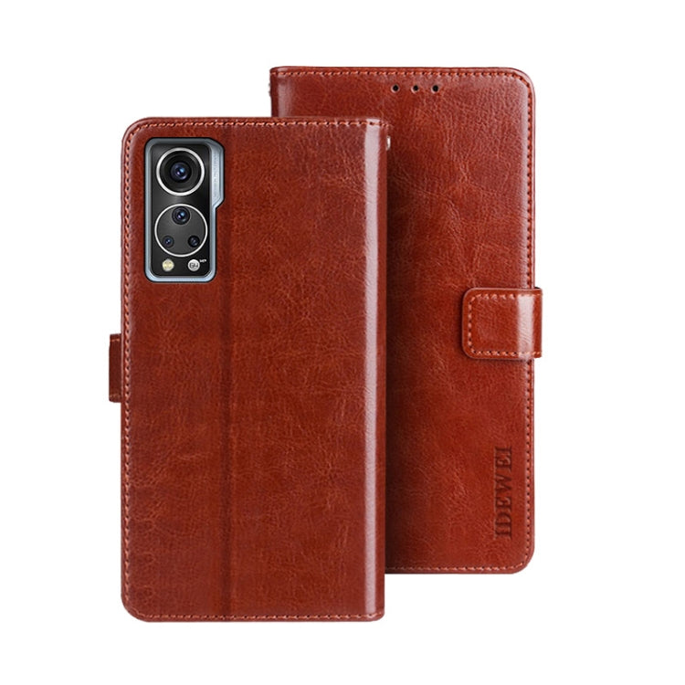 idewei Crazy Horse Texture Leather Phone Case