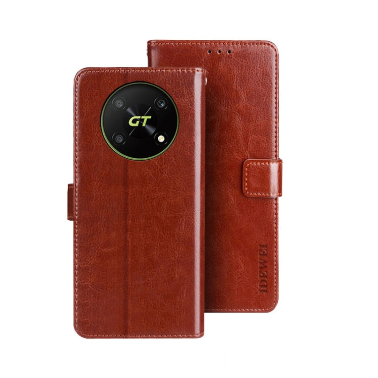 idewei Crazy Horse Texture Leather Phone Case