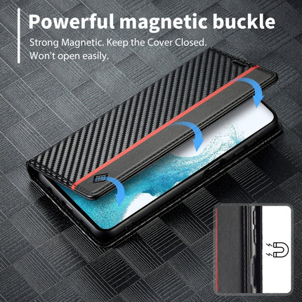 LC.IMEEKE Carbon Fiber Leather Phone Case, For Samsung Galaxy A54 5G