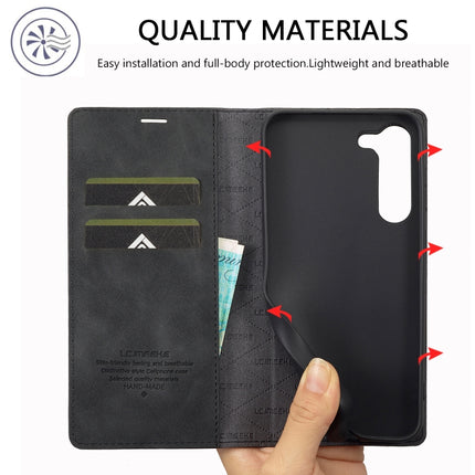 LC.IMEEKE Strong Magnetism Ultra-thin Matte Leather Phone Case, For Samsung Galaxy S23 5G, For Samsung Galaxy S23+ 5G