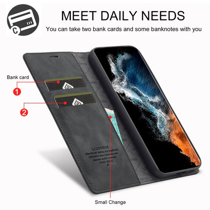 LC.IMEEKE Strong Magnetism Ultra-thin Matte Leather Phone Case, For Samsung Galaxy S23 5G, For Samsung Galaxy S23+ 5G