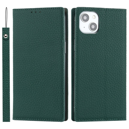 Litchi Texture Genuine Leather Phone Case, For iPhone 14 Pro Max, For iPhone 14 Pro, For iPhone 14, For iPhone 14 Plus