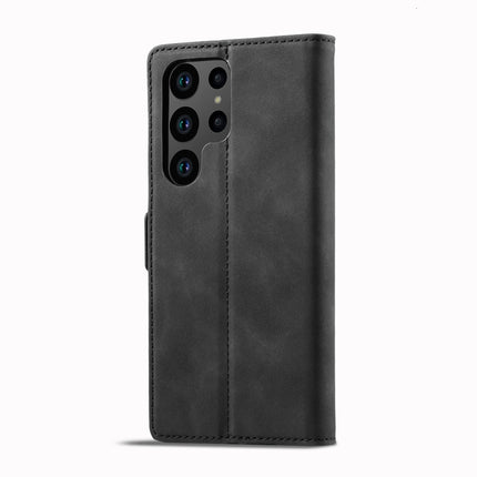 LC.IMEEKE Strong Magnetism Microfiber Leather Phone Case, For Samsung Galaxy S23 Ultra 5G