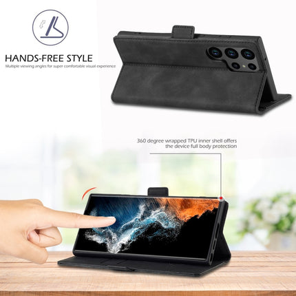 LC.IMEEKE Strong Magnetism Microfiber Leather Phone Case, For Samsung Galaxy S23 Ultra 5G