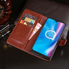 idewei Crazy Horse Texture Horizontal Flip Leather Case with Holder & Card Slots & Wallet, For Alcatel 3L (2020), For Huawei Honor 30 Pro, For Huawei P40 Pro+