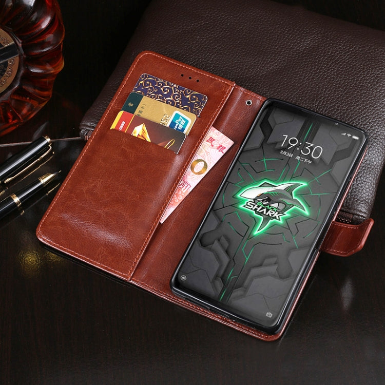 idewei Crazy Horse Texture Horizontal Flip Leather Case with Holder & Card Slots & Wallet, For Xiaomi Black Shark 3 Pro, For Huawei Honor 30, For OPPO Realme 6