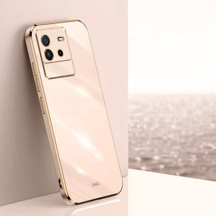 XINLI Straight Edge 6D Electroplate TPU Phone Case, For vivo iQOO Neo5 S, For vivo iQOO Neo6, For vivo iQOO Neo7