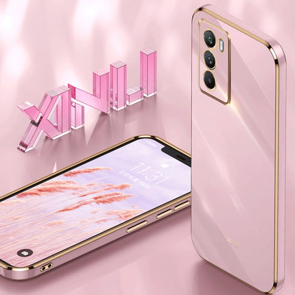 XINLI Straight Edge 6D Electroplate TPU Phone Case, For vivo iQOO 9, For vivo S15, For vivo S15e