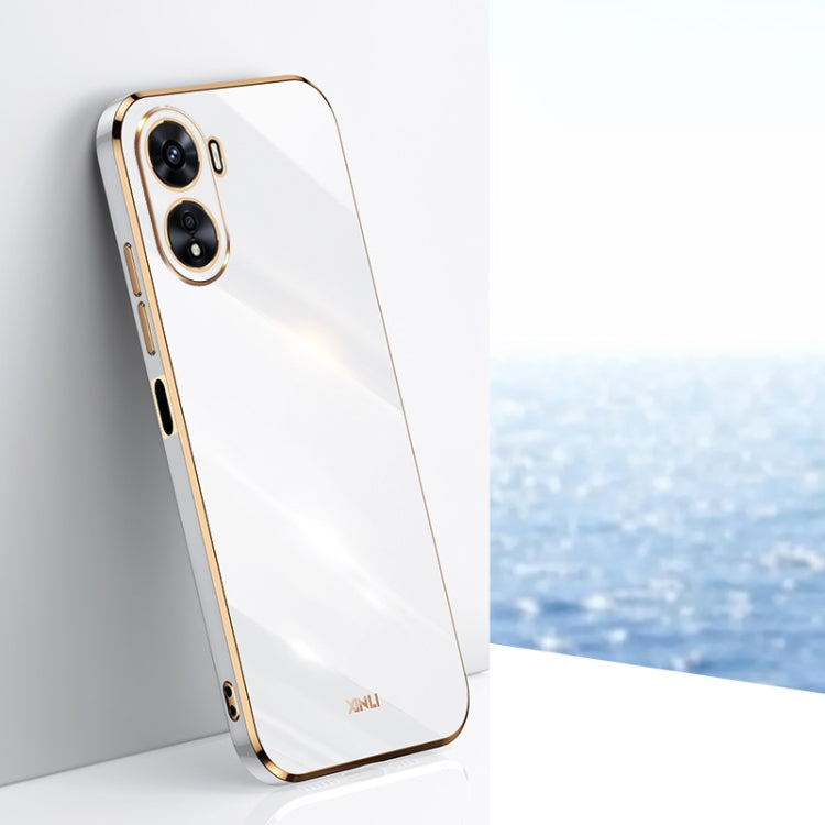 XINLI Straight Edge 6D Electroplate TPU Phone Case, For vivo Y10, For vivo Y16 4G, For vivo Y22s