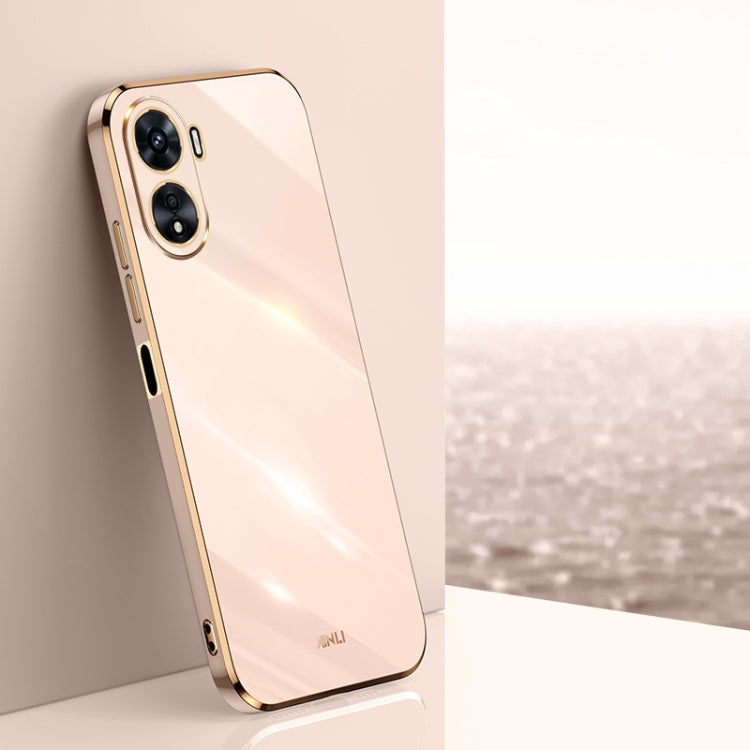 XINLI Straight Edge 6D Electroplate TPU Phone Case, For vivo Y10, For vivo Y16 4G, For vivo Y22s