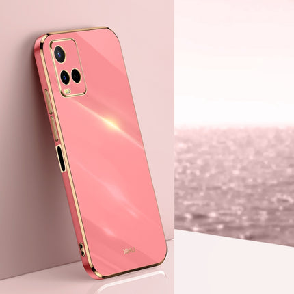 XINLI Straight Edge 6D Electroplate TPU Phone Case, For vivo Y32 4G, For vivo Y33s Global, For vivo Y35 4G