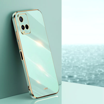 XINLI Straight Edge 6D Electroplate TPU Phone Case, For vivo Y32 4G, For vivo Y33s Global, For vivo Y35 4G