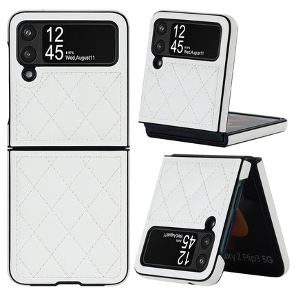 Rhombic Microfiber Folding Phone Case, For Samsung Galaxy Z Flip3