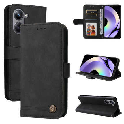 Skin Feel Life Tree Metal Button Leather Phone Case, For Huawei nova Y61, For Realme 10 4G Global, For Realme 10 Pro 5G, For Realme 10 Pro+ 5G