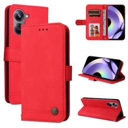 Skin Feel Life Tree Metal Button Leather Phone Case, For Huawei nova Y61, For Realme 10 4G Global, For Realme 10 Pro 5G, For Realme 10 Pro+ 5G