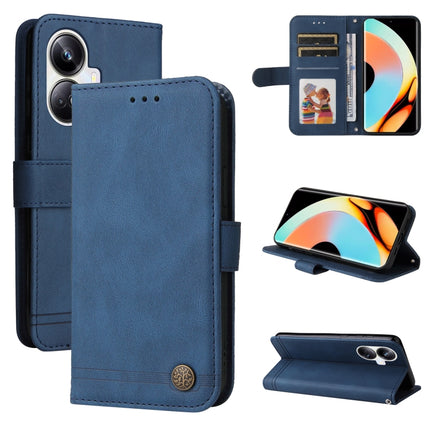 Skin Feel Life Tree Metal Button Leather Phone Case, For Huawei nova Y61, For Realme 10 4G Global, For Realme 10 Pro 5G, For Realme 10 Pro+ 5G