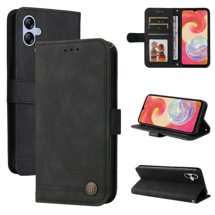 Skin Feel Life Tree Metal Button Leather Phone Case, For Samsung Galaxy A04e, For Samsung Galaxy A34 5G