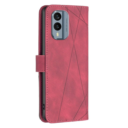 Magnetic Buckle Rhombus Texture Leather Phone Case, For Nokia X30
