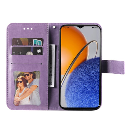 7-petal Flowers Embossing Leather Phone Case, For Huawei nova Y61, For Realme 10 4G Global, For Realme 10 Pro 5G, For Realme 10 Pro+ 5G