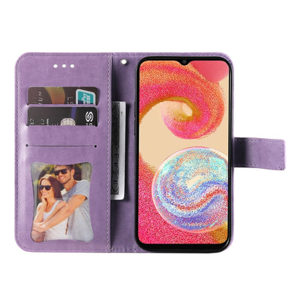 7-petal Flowers Embossing Leather Phone Case, For Samsung Galaxy A04e, For Samsung Galaxy A34 5G