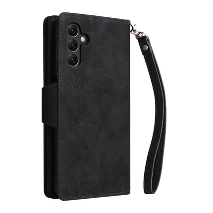 Rivet Buckle 9 Cards Three Fold Leather Phone Case, For Samsung Galaxy A22e 5G, For Samsung Galaxy A14 5G, For OnePlus N300