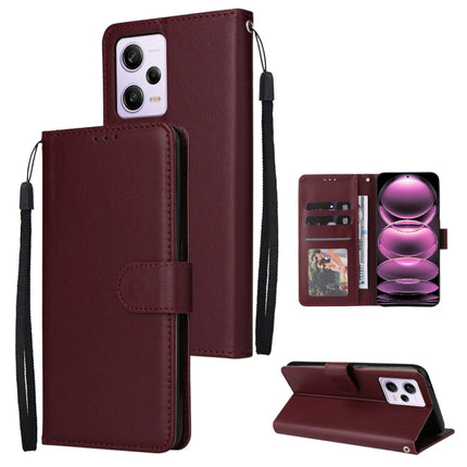 Multifunctional 3 Card Slots Leather Phone Case, For Samsung Galaxy A14 5G, For Xiaomi Redmi Note 12 China, For Xiaomi Redmi Note 12 Pro 5G China