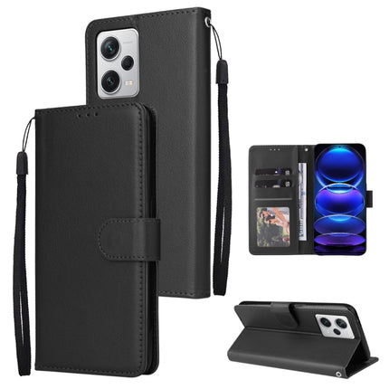 Multifunctional 3 Card Slots Leather Phone Case, For Xiaomi Redmi Note 12 Pro+ China